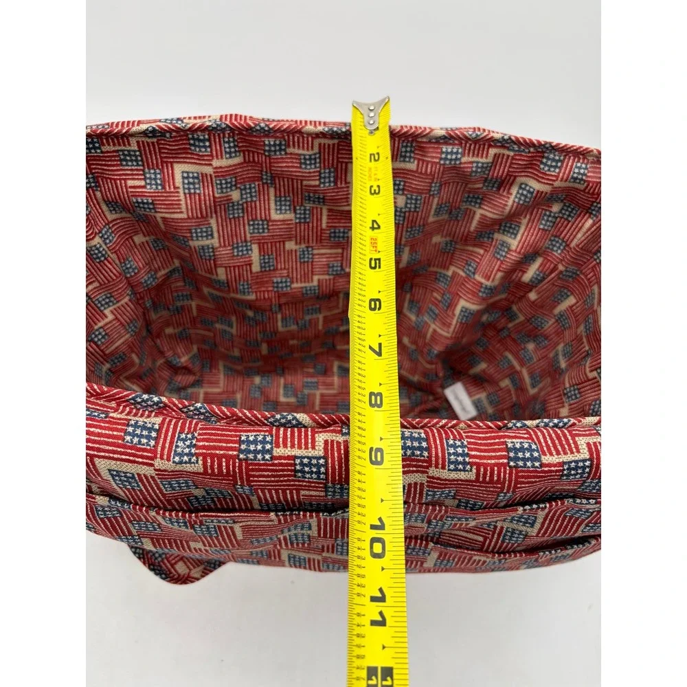 Longaberger Baskets 1998 Collectors Club 25th Anniversary Patriotic Flag Basket